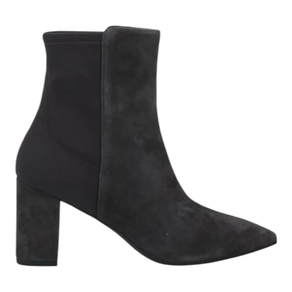 Stuart Weitzman Lonnie 75 Suede Booties, Slate Gray US‎ 5.5 MSRP $575 New